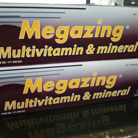 jual vitamin megazing multivitamin minneral  strip isi  kablet