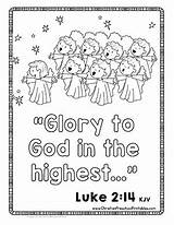 Christianpreschoolprintables Glory Savior Shepherds Mary sketch template