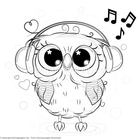 cute owl coloring pages getcoloringpagesorg coloring