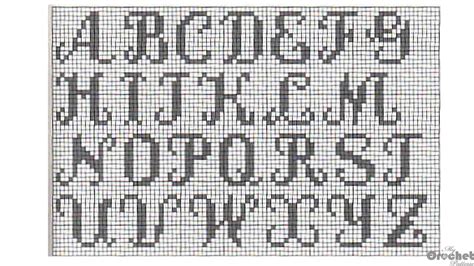 alphabet crochet letters graphs ideas crochet letters cross stitch