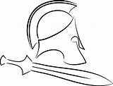 Helmet Roman Drawing Ancient Sword Step Sketch Rome Drawings Coloring Getdrawings Paintingvalley Stock sketch template