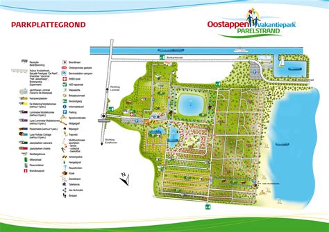 vakantiepark parelstrand kaart plattegrond de beste promos