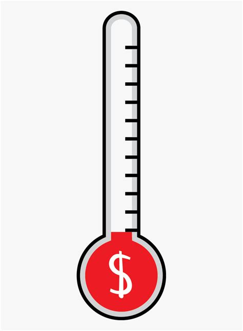 transparent goal thermometer png fundraising thermometer png