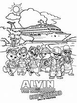 Cruise Coloring Alvin Pages Ship Disney Chipmunk Netart Chipmunks Taking Cargo Printable Getcolorings Getdrawings Colorings Print Color Drawing Awesome sketch template
