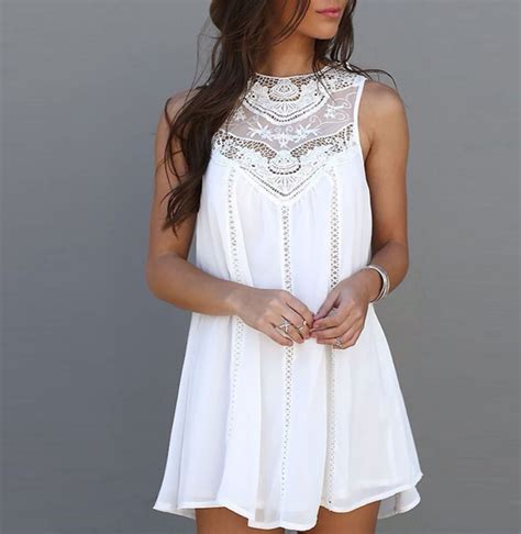 womens summer dresses 2018 summer white lace mini party dresses sexy
