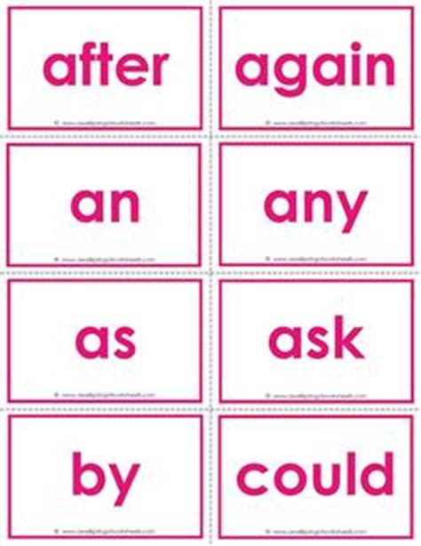 dolch sight word flash cards  grade color  wellspring
