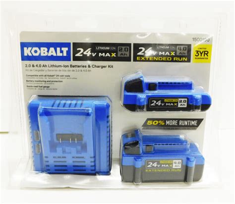 Kobalt Kbc2424 03 24v 2 0ah Battery Kit For Sale Online Ebay