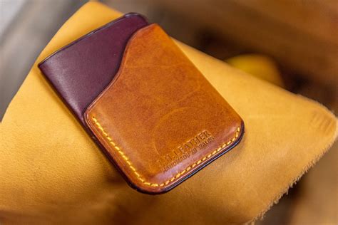 bespoke handmade leather card holder jh leather