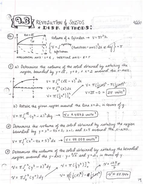 ap calculus bc notes  practice problems etsy