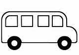 Bus Coloring Transportation Printable Pages Drawing sketch template
