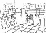 Kitchen Coloring Pages Printable Zdroj Pinu sketch template