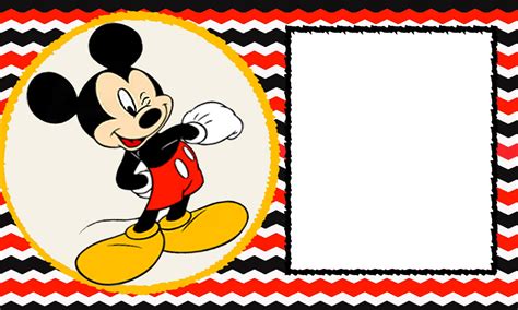 blank mickey mouse st invitation chevron template