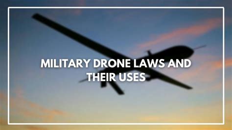 military drone laws