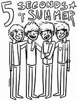 Coloring Pages Emma Direction Cartoon 5sos Seconds Summer Getdrawings Watson Getcolorings Colorings Bitchin sketch template