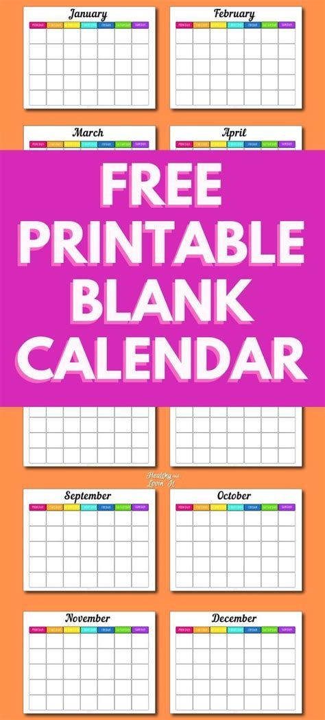 printable monthly schedule template  cute designs