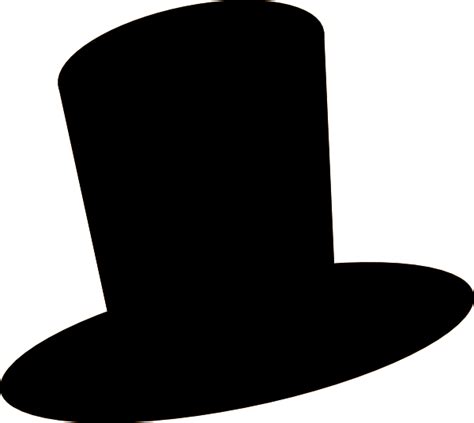 hat black  white top hat clipart  wikiclipart