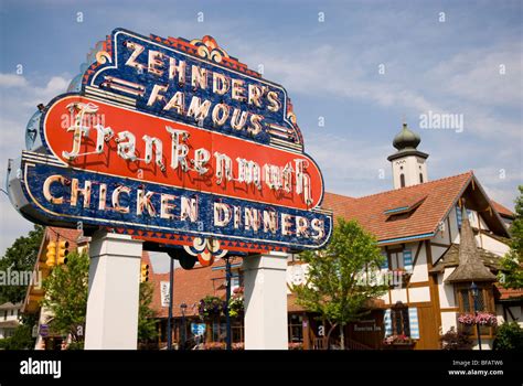 zehnders famous chicken dinners  frankenmuth michigan united stock photo  alamy