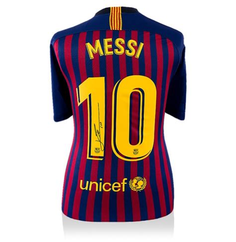 Lionel Messi Signed Jersey Icons Coa Pristine Auction