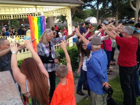 community celebrates marriage equality at vernon worthen park st