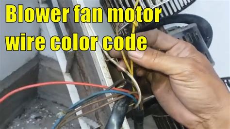 speed blower electric fan motor wire color coding youtube