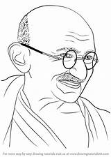 Gandhi Mahatma Jayanti Independence Politician Undisputed Politicians Bose Chandra Subhash Drawingtutorials101 Sketching Template sketch template