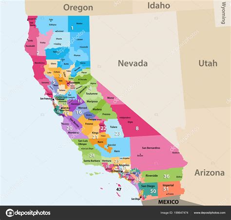 Mapa De California Usa Y Sus Ciudades World Map