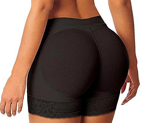 hellotem women lace padded seamless butt hip enhancer shaper panties