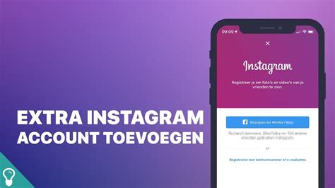 hoe maak je een nieuw instagram account aan