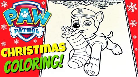 coloring pages christmas paw patrol flowchart