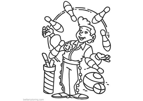 circus coloring pages clipart  printable coloring pages