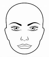 Face Blank Makeup Chart Printable Template Funny Printablee Via sketch template