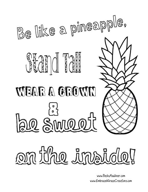 image result  pineapple coloring page quote coloring pages
