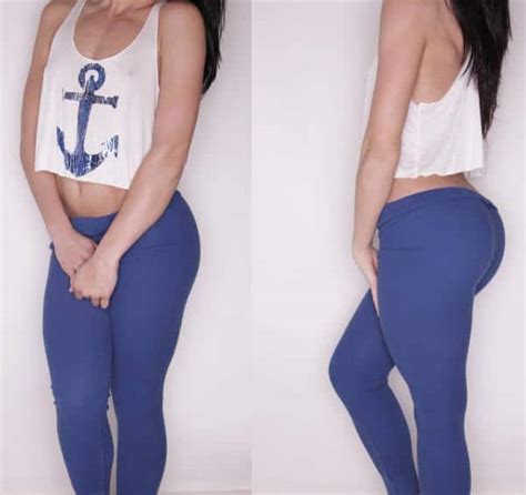 Front And Back View Girls In Yoga Pants