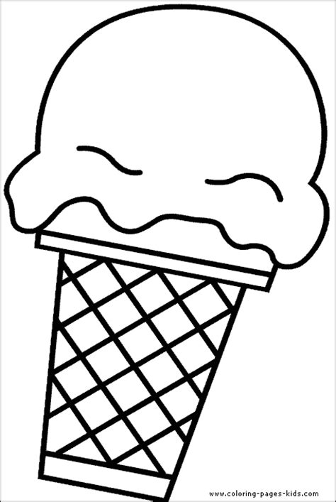 ice cream color page