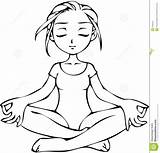 Yoga Coloring Meditation Drawing Pages Pose Kids Clipart Poses Drawings Girl Getcolorings Duration Getdrawings Color Print Printable Colorings sketch template