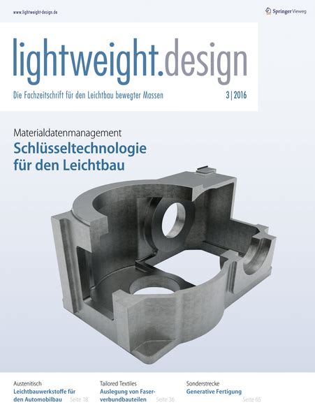 lightweight design fachzeitschrift anlagen maschinenbau konstruktion antriebstechnik