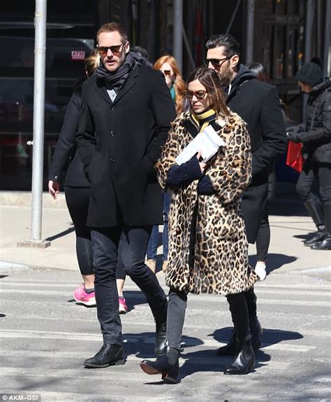 alexa chung grabs coffee with alexander skarsgard in ny daily mail online