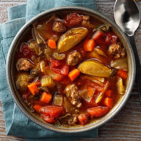 italian beef vegetable soup recipe taste  home