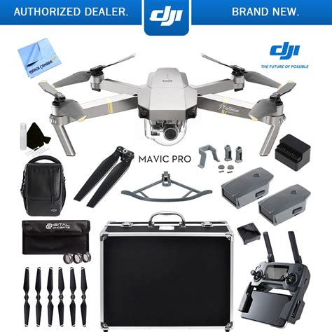 dji mavic pro platinum quadcopter drone   camera fly  combo    batteries