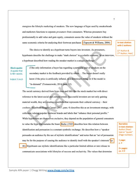 sample paper  formatting tips chegg writing