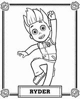 Pages Ryder Coloring Paw Patrol Getcolorings sketch template