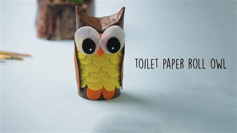 paper owl toilet paper roll craft ideas youtube