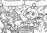 Coloring Dora Explorer Pages Benny Bull sketch template