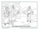 Lazarus Raised Sundayschoolzone Background Cares sketch template