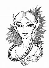 Elfquest Coloring Pages Drawings Elf Clearbrook Book Sketches Fairy Sheets Elven Fantasy Line Cool Comic Colouring Octopus sketch template