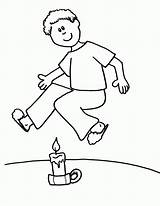 Coloring Outline People Person Pages Drawing Jump Jumping Printable Clipart Kids Over Sheet Candle Child Sheets Templates Tracks Train Popular sketch template