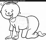 Crawl Crawling Clipart Baby Drawing Coloring Clip Fours Boy Getdrawings 20clipart Cliparts Book Clipground sketch template
