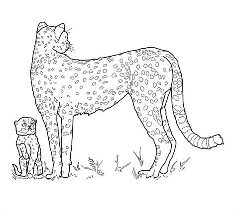 mommy  baby animals coloring pages animal templates  premium