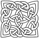 Celtic Coloring Pages Knot Knots Printable Drawing Cross Designs Simple Adults Border Abstract Colouring Patterns Knotwork Color Print Clipart Line sketch template