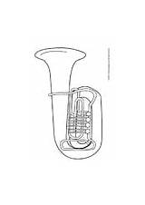 Tuba Malvorlage Trombone sketch template